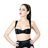 wundershop Büstenhebe Bügel BH viertel Schale schwarz 75 80 85 90 95 A B C D Größe 85C