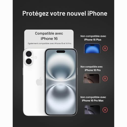 Belkin ScreenForce Pro TemperedGlass pour iPhone 15 - vue 4