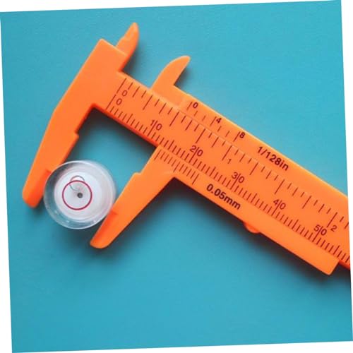 Calibrador Vernier Mini de Plástico Naranja para Joyería miniatura 2