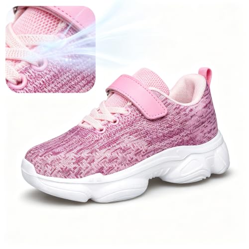 Image of Kids Shoes Toddler Boys Girls Running Sports Strap Sneakers | Children Breathable Casual Tennis Walking Athletic School Non-Slip Lightweight