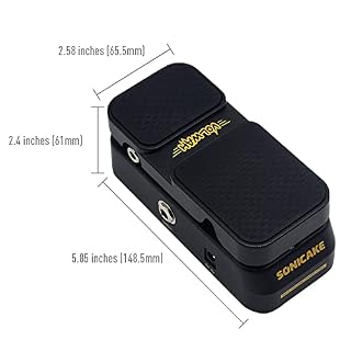 SONICAKE Mini pédale d’effet de volume Wah active pédale d’expression 2 en 1 VolWah - Les Beatles, Paul McCartney, John Lennon, RIngo Starr, George Harrison SONICAKE Mini pédale d'effet de volume Wah active pédale d'expression 2 en 1 VolWah – Image 2