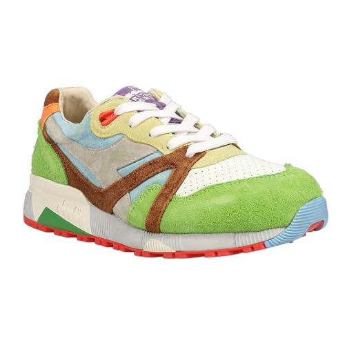 Diadora Mens N9000 Alpina Italia Lace Up Sneakers Shoes Casual - Green, Multi2