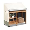 Outdoor Garden Potting Bench Table Cover with Split ZipperHeavy 600D Duty Waterproof Anti UV All Weather Protection47 x 20 x 47 Beige