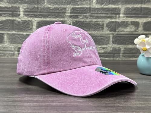 Image of Embroidered Adjustable Baseball Hat for Men Women, Washed Cotton | Premium Embroidery Design, Adjustable Metal Buckle Closure, Simple Lifestyle Wear