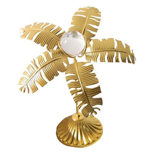 Estatua de Palmera, Escultura Decorativa de árboles - Centro de Mesa Decorativo con Bola de | Elegante Mesa Coleccionable, Decoraciones de Estante para Sala de Estar, Dormitorio