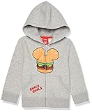 Amazon Essentials Disney | Marvel | Star Wars Toddler Boys' Fleece Zip-Up Hoodie Sweatshirts (Previously Spotted Zebra), Mickey Burger, 4T