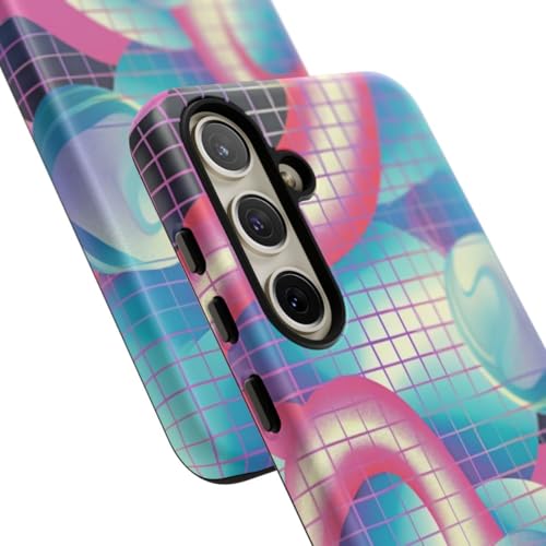 Coque rigide Galaxy S24 Plus anti-choc rose à relief 3D - 2