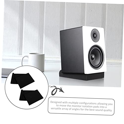 Kisangel 2pcs Almohadillas de Aislamiento Acústico para Control de Ruido, Cojines Antivibración de Alta Densidad para Monitores de Estudio miniatura 6