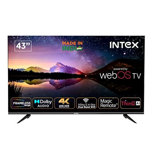 Image of Intex 108 cm (43 inches) 4K Ultra HD Smart LED TV LED-WOS4304U (Black)
