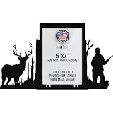 Innovative Fabricators, Inc. Hunting Picture Frame, Buck Deer Rifle Hunt, 5x7 Portrait, MADE IN USA