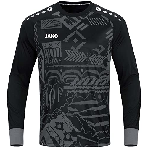 JAKO Herren Torwart-Trikot Tropicana (Langarm), Schwarz/Anthrazit, L