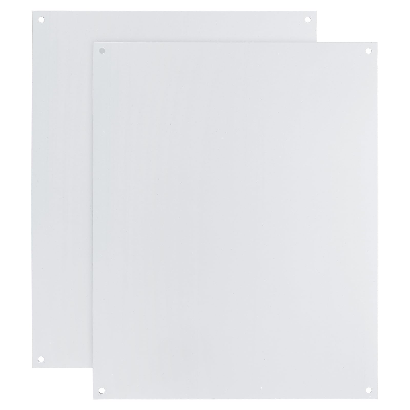 PATIKIL 2 Pcs White Blank Metal Sign, 12.4x9.8" Blank Sublimation Aluminum Signs Write-On Printed Easy Mounting for Heat Transfer Customized Personalized Signs(0.02" Thickness)