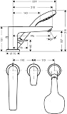 hansgrohe Talis E 3-otworowa bateria na brzeg wanny, element zewnętrzny chrom, 71730000