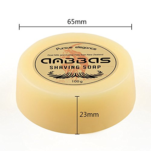 Anbbas Shave Soap Goat Milk 100G 3.5Oz From New Zealand For Beard Barber Traditional Wet Shaving (2Pcs, 7 Oz) #TOP3