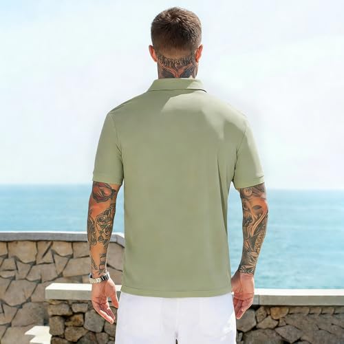 Polo de golf FCOIN manga corta ideal para el deporte y uso diario 5