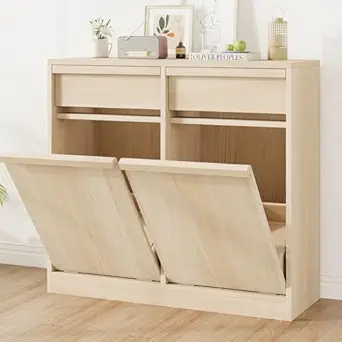 GarveeHome Double Tilt Out Trash Cabinet