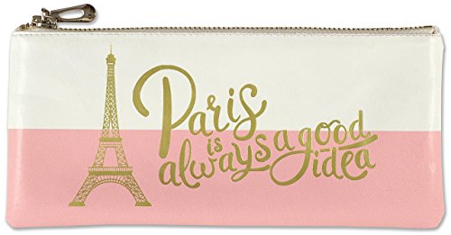 Paris Is Always A Good Idea Pencil Pouch (accessories case, faux leather)