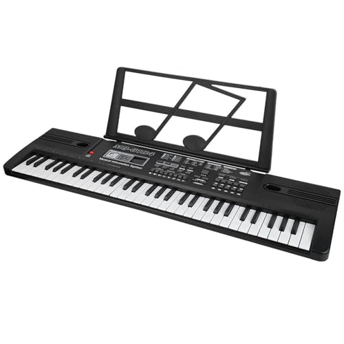 Wakects Piano Digital Portátil con 61 Teclas, 16 Sonidos, 8 Efectos de Sonido, 10 Ritmos, 6 Demos,...