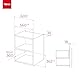 TEKA ML 820 FI Einbau-Mikrowelle, Fassungsvermögen 20 l, 5 Leistungsstufen, Ausgang 800 W, Innenraum, 2 Display-Fernbedienungen, Schwarz