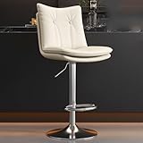 Assise confortable : avec un rembourrage en mousse haute densité, ces tabourets offrent une expérience d'assise douce et accueillante qui favorise la détente. Le revêtement en cuir PU imperméable et résistant aux rayures protège le coussin et simplifie le nettoyage.