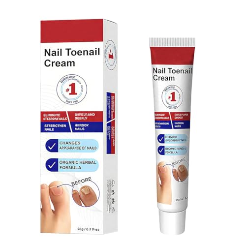 LQIOACU 1 Pezzi 20g Crema per Riparazione Unghie, Rinforzante Unghie, Cura Unghie Piedi, Soluzione per La Cura Delle Unghie, Nail Repair per Restores Appearance of Discolored or Damaged Nails