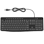 Quiet USB Multimedia Keyboard with Low Profile Chiclet Keys, Number Pad, Spill-Resistant - For Desktop and Laptop