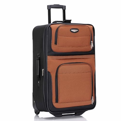 Travel Select Amsterdam 25" Softside Spinner Luggage Orange