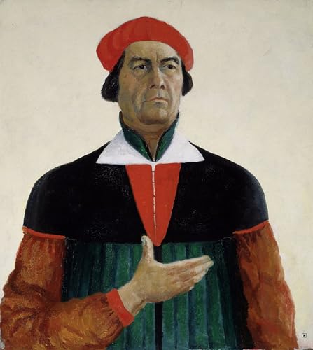 Pintura Poster Autoritratto de Malevich para Renovar Paredes de Salón