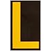 Brady 5890-L, 58927 Bradylite Reflective Number and Letter, (5 Packs of 25 pcs)