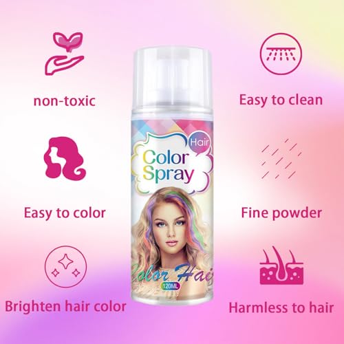 Spray para cabello temporal color verde para mujeres y niñas miniatura 6