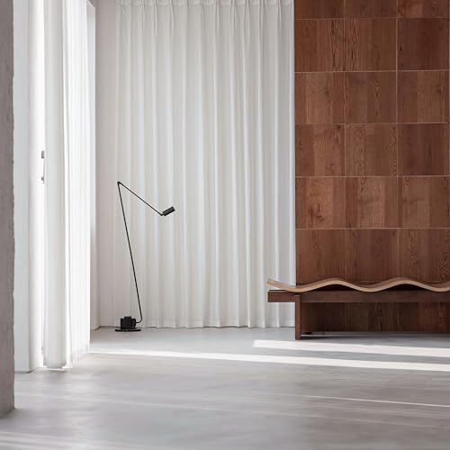 Cortinas transparentes para un salon luminoso y privado con elegantes rayas blancas de 96 pulgadas 8