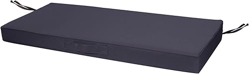 Faible Poisson Cojín de banco para exteriores, 60 x 18 pulgadas, impermeable, cojines para columpios de porche, muebles de jardín, patio, cojines