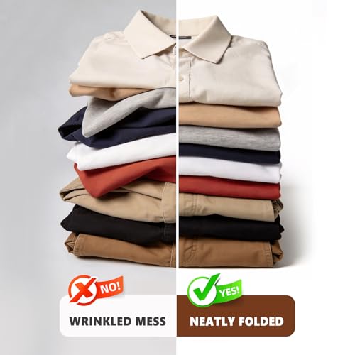BoxLegend Shirt Folder V7 Metal for Wear Resistance Clothes Folding Board Storage Tshirt Folder Board Metal Edging and Joints Laundry Folding Board Black - Image 6