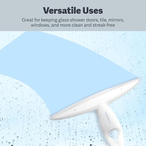 Image of Casabella, White 44037 Clip on Silicone Squeegee, 8.25 inch (Pack of 6)