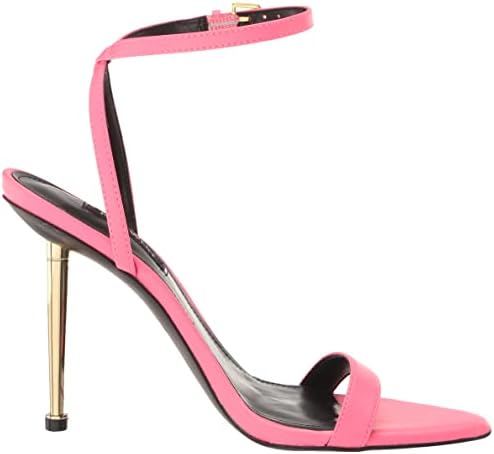 Nine West Women's Reina Heeled Sandal, NEON Pink 662, 8 | Image 5