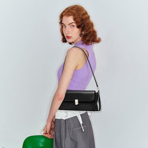 Keyli Vintage Shoulder Bag for Women Retro Classic Handbag Cute Small Purse Fashion Leather Mini Hobo Clutch4