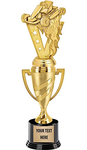 Crown Awards Go Kart Trophy, 14" Gold Cup Go Kart