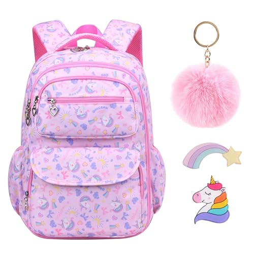 Sacs mignons pour filles avec porte-clés et rangements multiples pour l'école