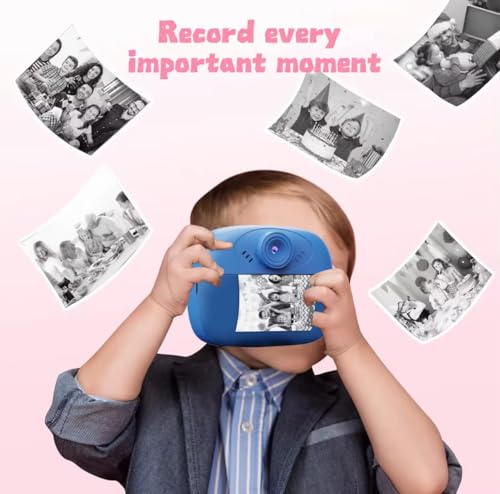 Image of Kalpana's Instant Print Camera for Kids with 1080P HD Video, 48MP Dual Selfie Lens, Bluetooth & App Control, Digital Photo Printer for Boys & Girls