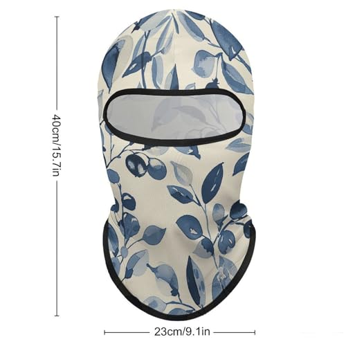 Balaclava para hombre y mujer con diseño floral a mano, máscara facial completa para ciclismo miniatura 2