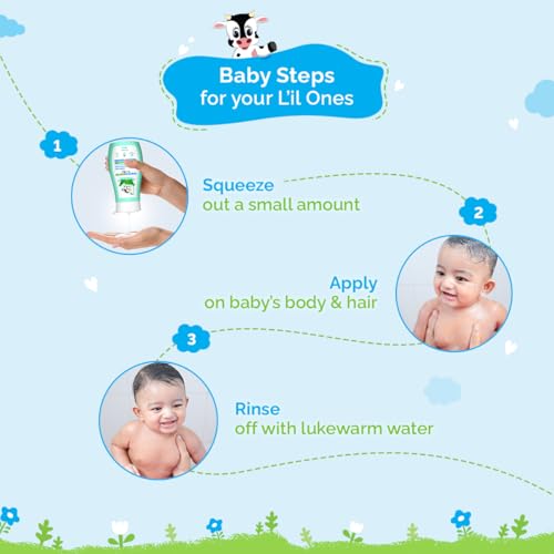 Image of Mamaearth Milky Soft Head to Toe Wash With Oats, Milk, and Calendula for Babies- 200 ml |2-in-1 Tear-Free Body Wash & Shampoo | Moisturizes and Soothes Skin | Travel-friendly Pack