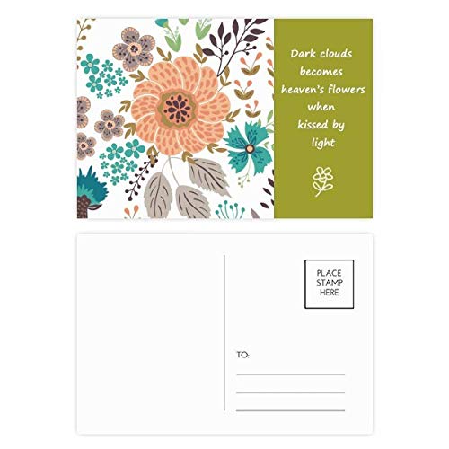 Jeu de cartes postales peinture poésie de style DIYthinker de 20 pièces