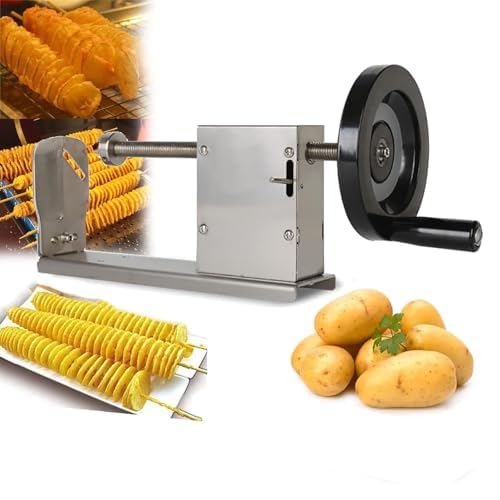 Spiralschneider mit 3 Klingen für Gemüse und Obst, robuster Edelstahl-Gemüseschneider mit rutschfestem Griff, professioneller Gemüseschneider für Karotten, Gurken
