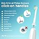 Trustnice Mini Aufsätze Ersatzbürsten für Philips Sonicare Bürstenköpfe – Kompatibel mit Philips Sonicare Elektrische Zahnbürste Snap-on-Bürstenmodell, 8er Pack