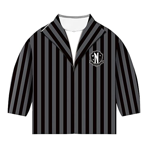 Girls Wednesday Addams School Uniform Wednesday Nevermore Uniform Costume For Kids Opening Season Costumes For 5-12 Years #TOP2