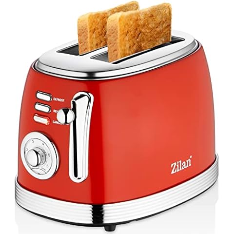 60er Jahre Retro Toaster 2 Scheiben Edelstahl Cover