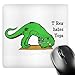 Price comparison product image 3dRose mp_193329_1 8" x 8" T Rex Hates Yoga Mouse Pad