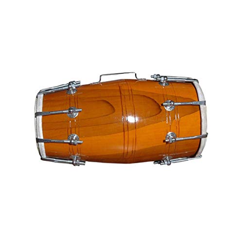 Shrinivasa Enterprises JGKY Handmade Wood Dholak Indian Folk Musi...