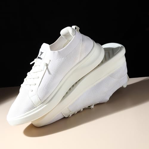 Image of YOHO Trip Sneakers for Men | Stylish Casual Shoes with Elastic Laces | Comfortable, Stretchable & Ultra-Lightweight | Premium Breathable Mesh Fabric