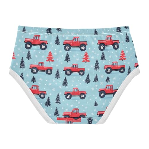Girls Underwear Soft Cotton Christmas Monster Trucks Kids Panties in Sizes 2/3t, 4t, 5t, 6 and 82